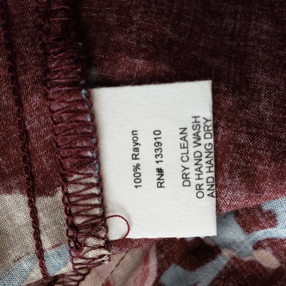 SMYM Andrea Wrap Dress Burgundy Floral XS S - Picture 8 of 9